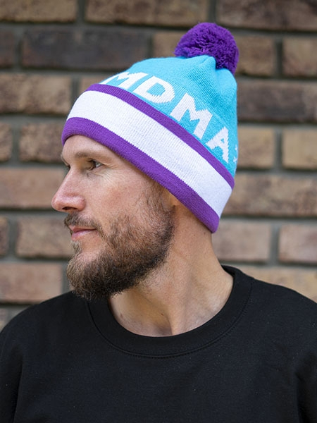 Beanie Snow blue/violet