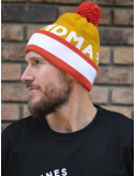 Beanie Snow mustard/orange