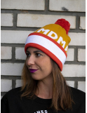 Beanie Snow mustard/orange